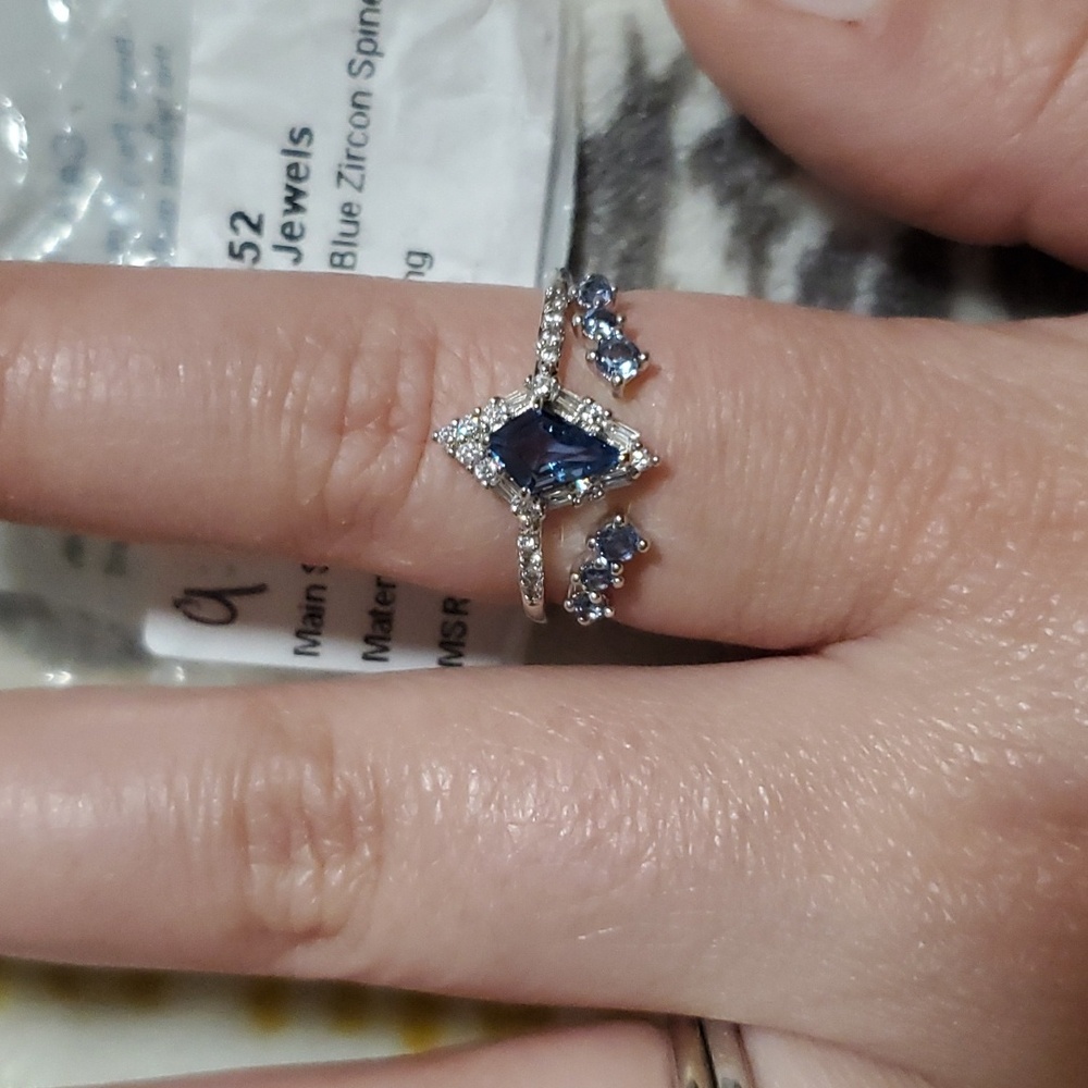 BP Ring on Rhodium Plating Size 9